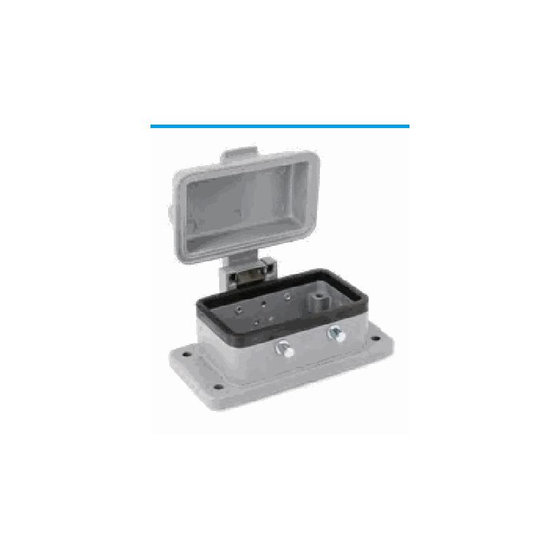 Embase encastrée 10B, Aluminium moulé sous pression, IP67, Sortie basse